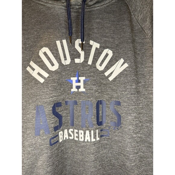 Fanatics Houston Astros Baseball Branded MLB Hoodie Large Gray Long Sleeve - Picture 2 of 6
